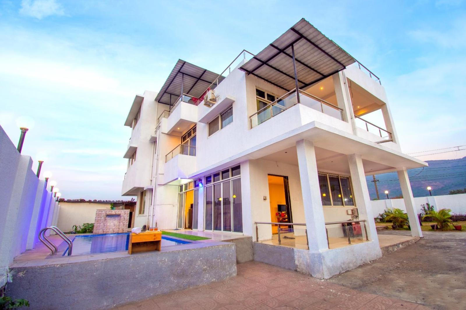 Empyrean Stay Ll 6Bhk Ll Royal Bramha Palace Ll Pvt Pool Ll Lonavala Exterior photo